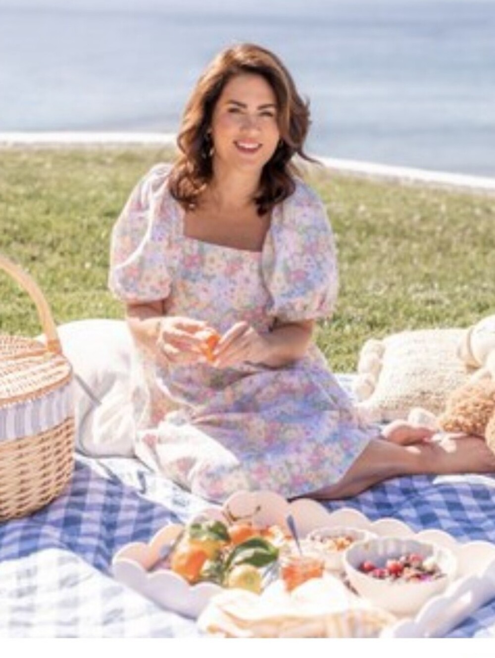 Jillian Harris Floral Puff Sleeve Dress - Picture 2 of 3